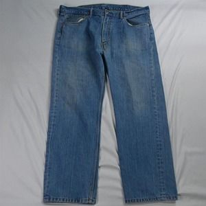 Levis 40 x 30 505 Straight Fit Light‎ Stonewash Denim Jeans